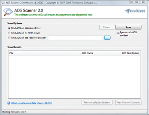 Free Download ADS Scanner 2.0 For Windows Xp, 7