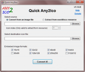 Free Download Quick Any2Ico 1.1 For Windows Xp, 7