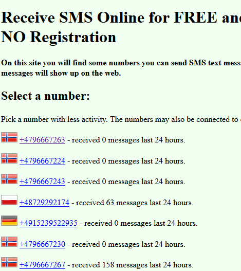 send sms free without registration